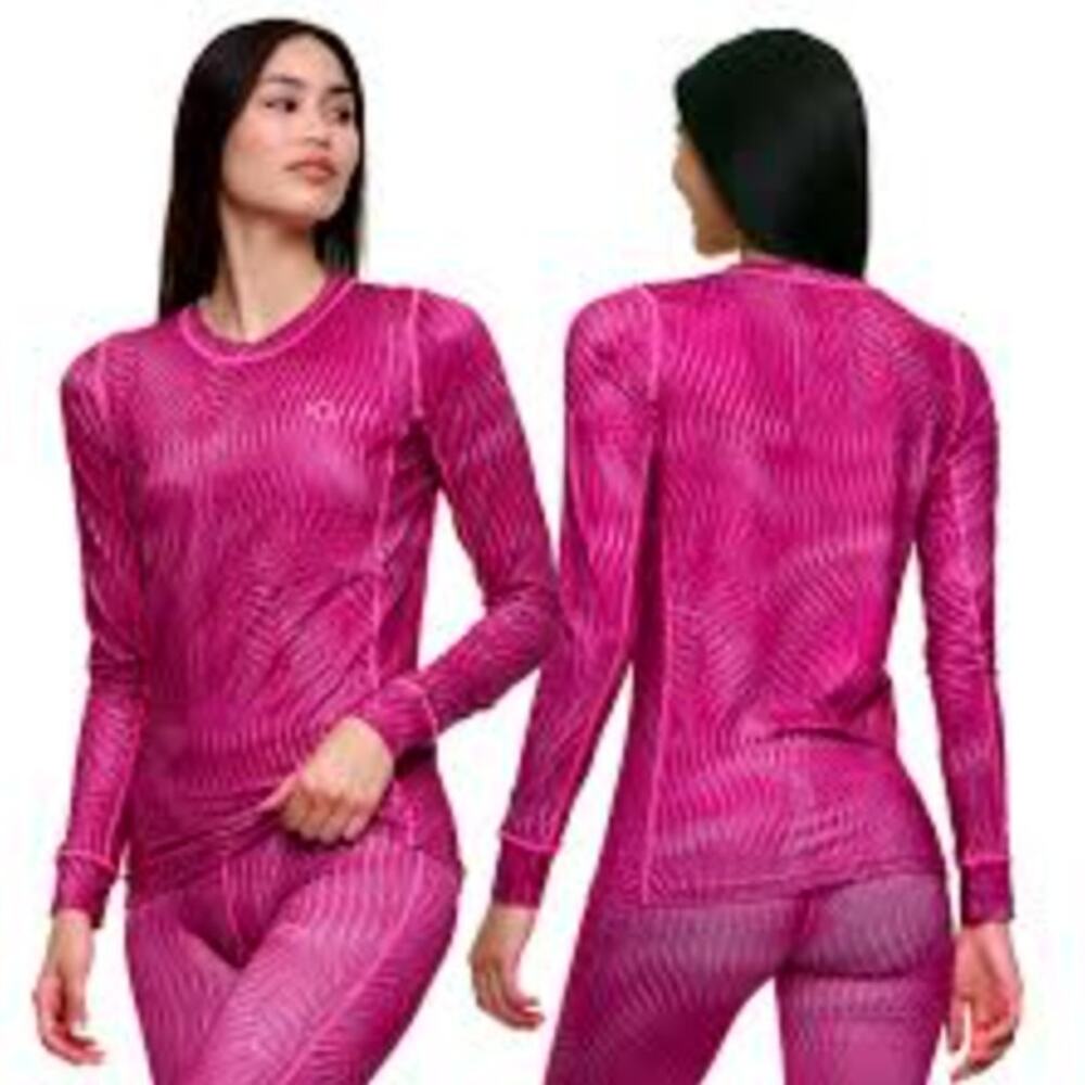 Kari Traa Fantastik Long-Sleeve Base Layer Top Pink Large